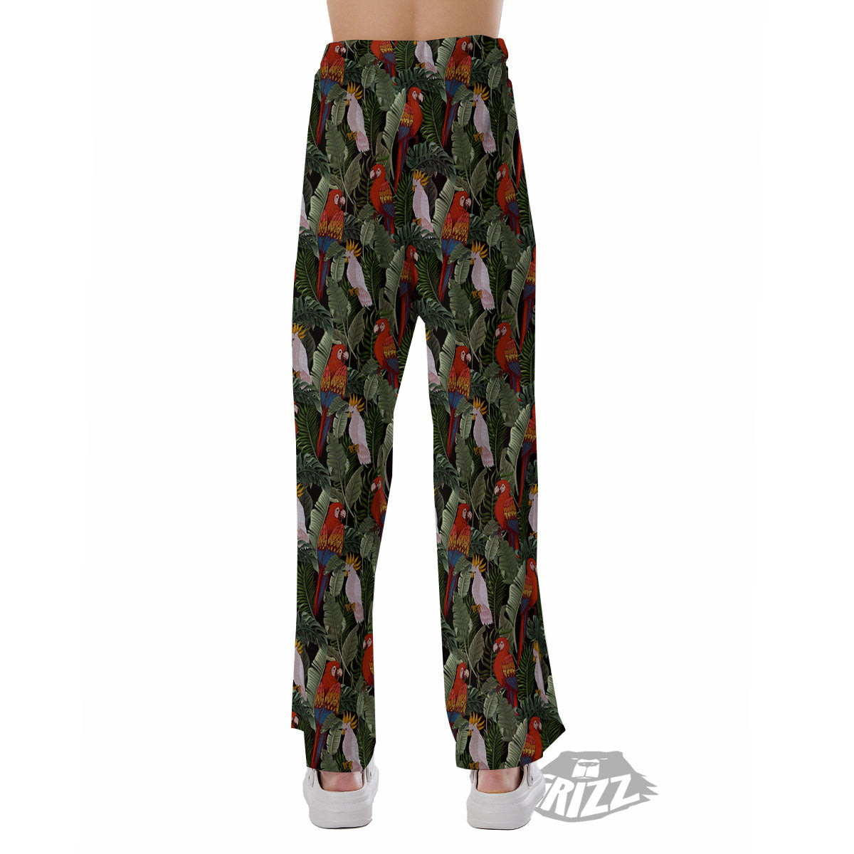 Hawaii Leaf Parrot Banana Print Pattern Pajama Pants-grizzshop