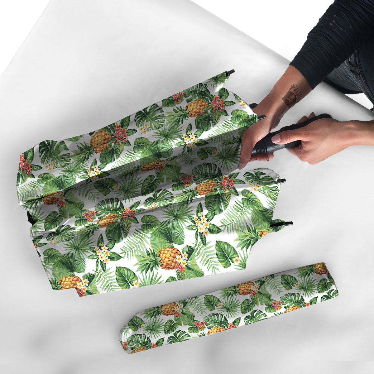 Hawaii Leaves Pineapple Print Pattern Umbrella-grizzshop