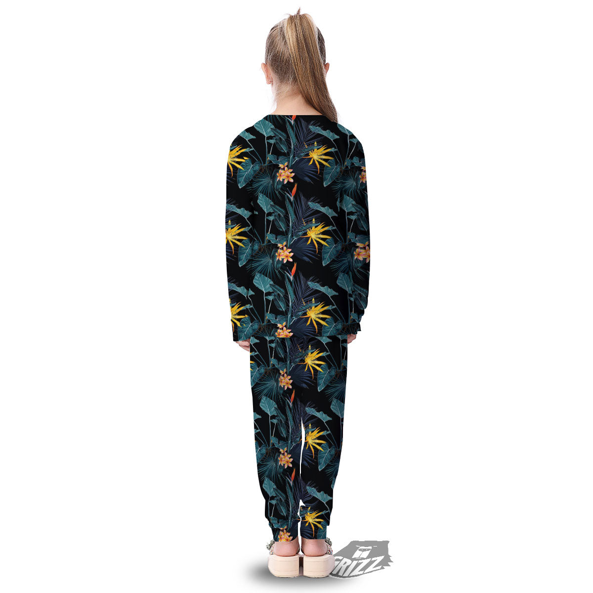 Hawaii Night Tropical Print Pattern Kid's Pajamas-grizzshop