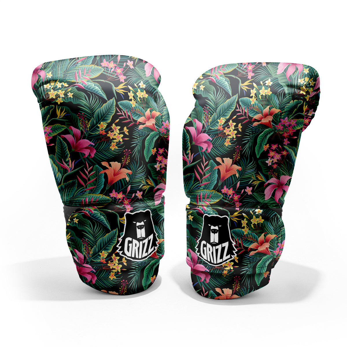 Hawaii Plants Tropical Print Pattern Sparring Gloves-grizzshop