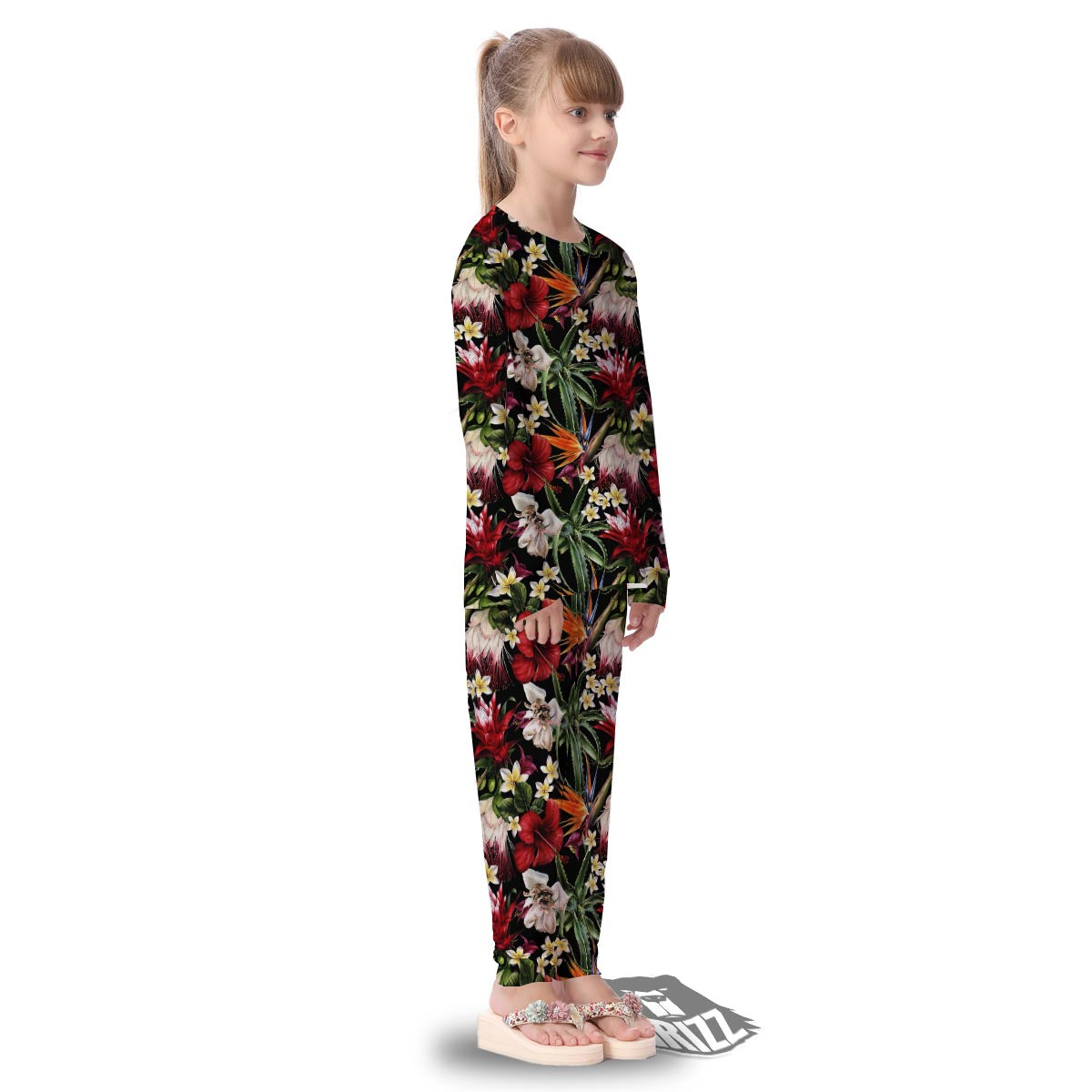 Hawaii Summer Tropical Print Pattern Kid's Pajamas-grizzshop