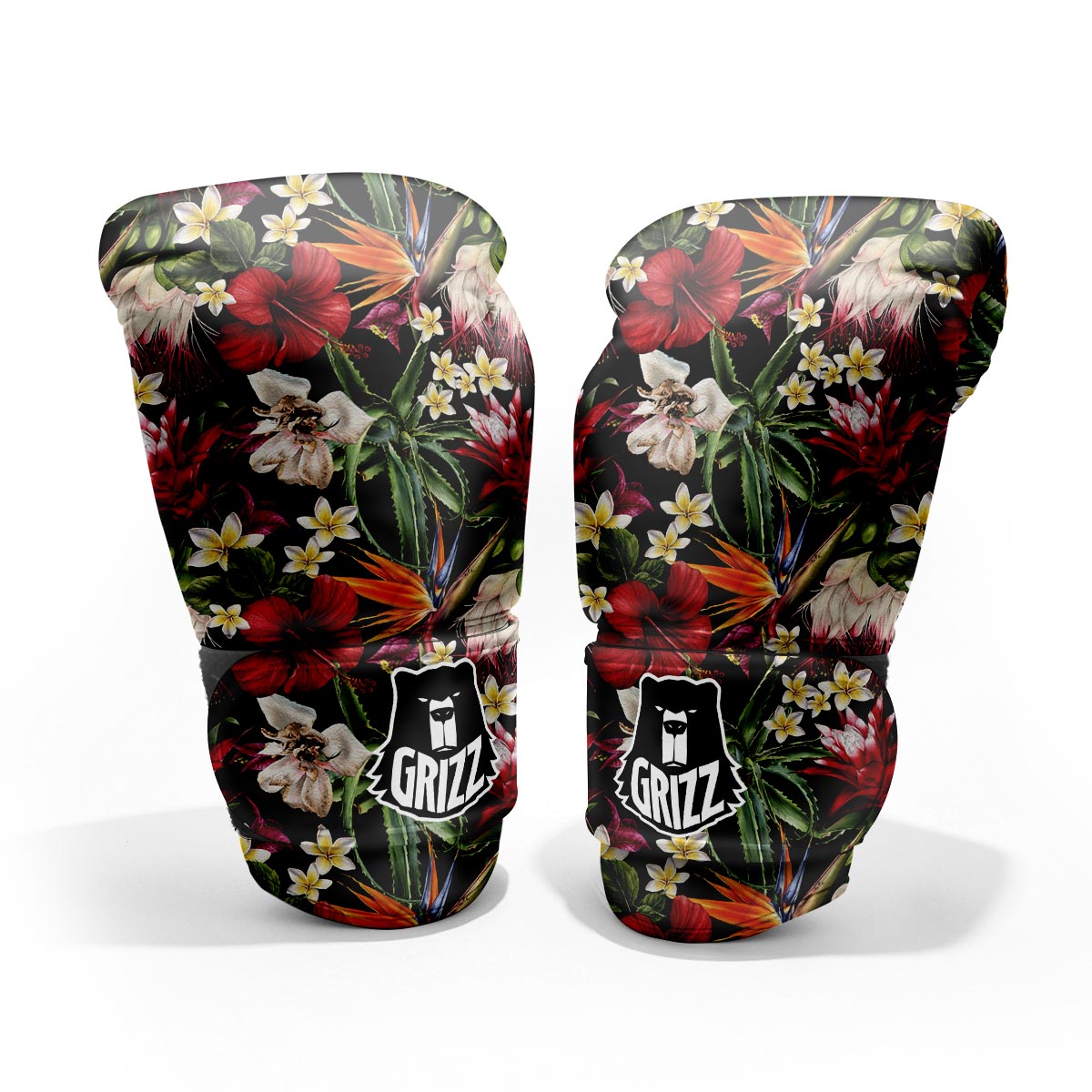 Hawaii Summer Tropical Print Pattern Sparring Gloves-grizzshop