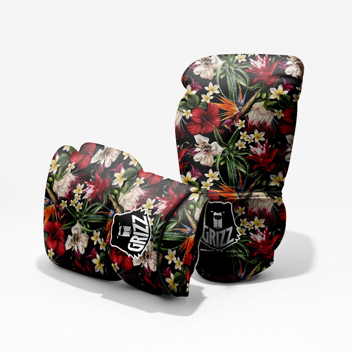 Hawaii Summer Tropical Print Pattern Sparring Gloves-grizzshop
