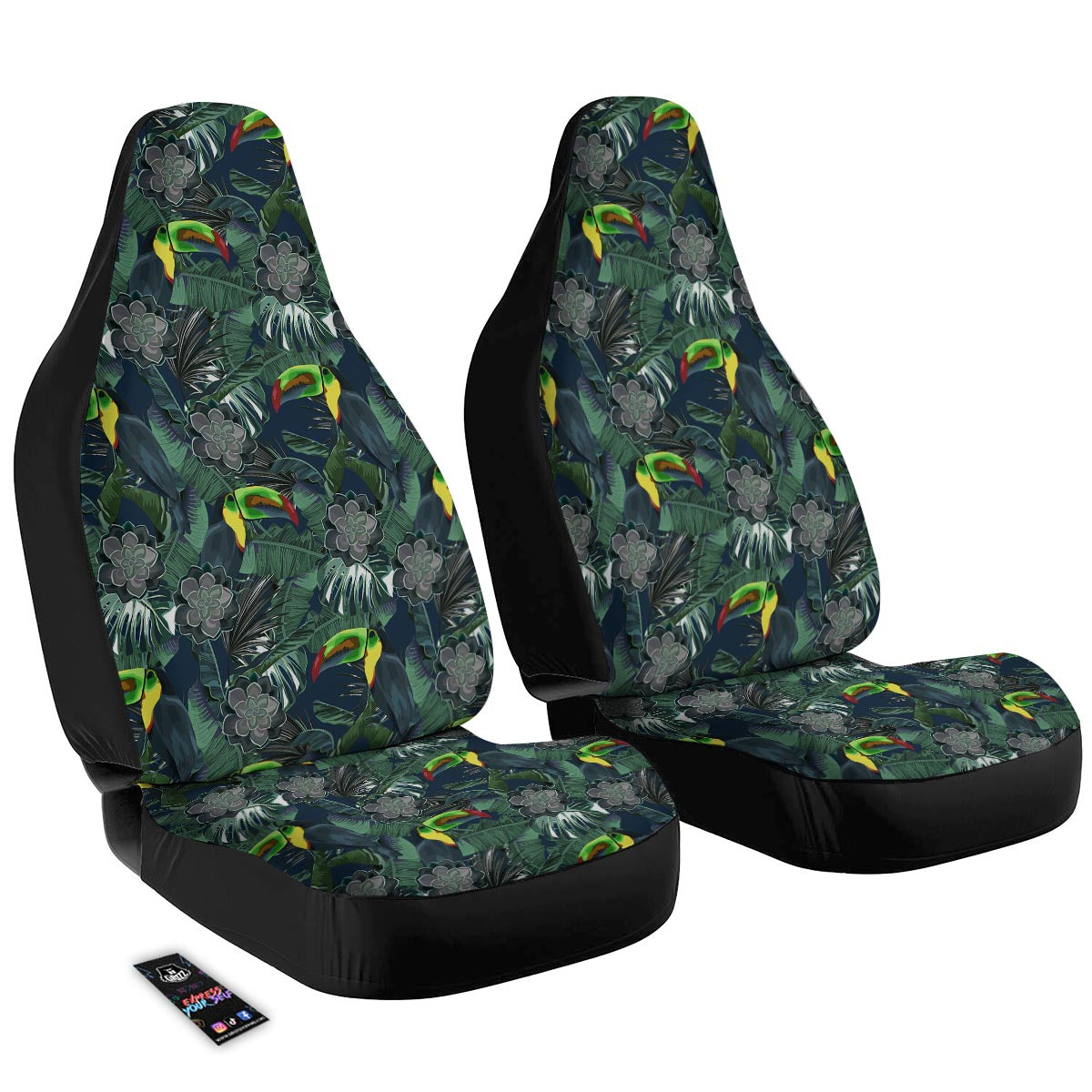 Hawaii Toucan Aloha Print Pattern Car Seat Covers-grizzshop