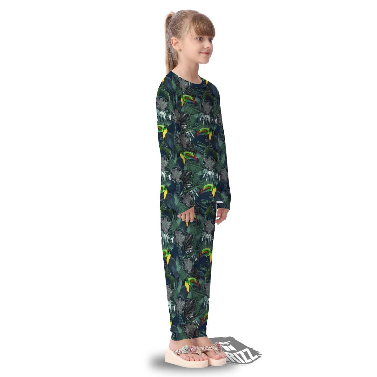 Hawaii Toucan Aloha Print Pattern Kid's Pajamas-grizzshop