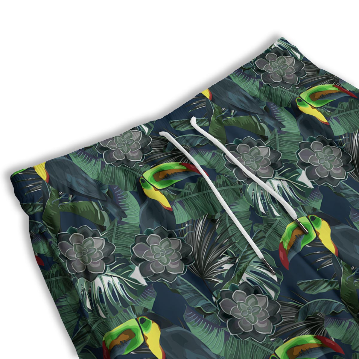 Hawaii Toucan Aloha Print Pattern Men's Athletic Shorts