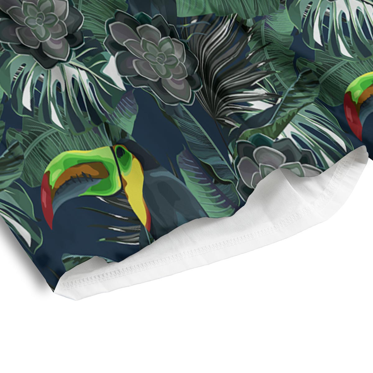 Hawaii Toucan Aloha Print Pattern Men's Athletic Shorts