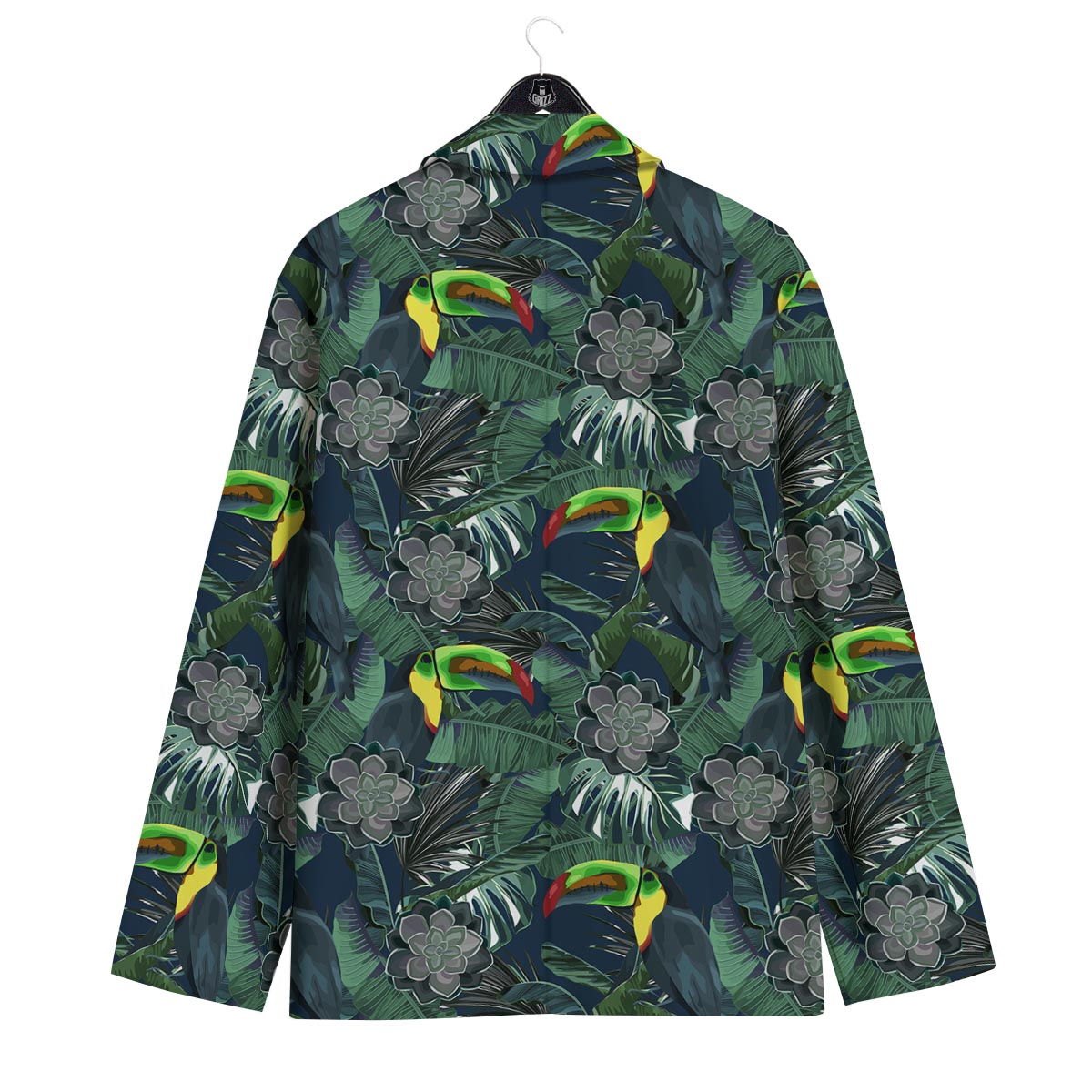 Hawaii Toucan Aloha Print Pattern Men's Sport Coat-grizzshop
