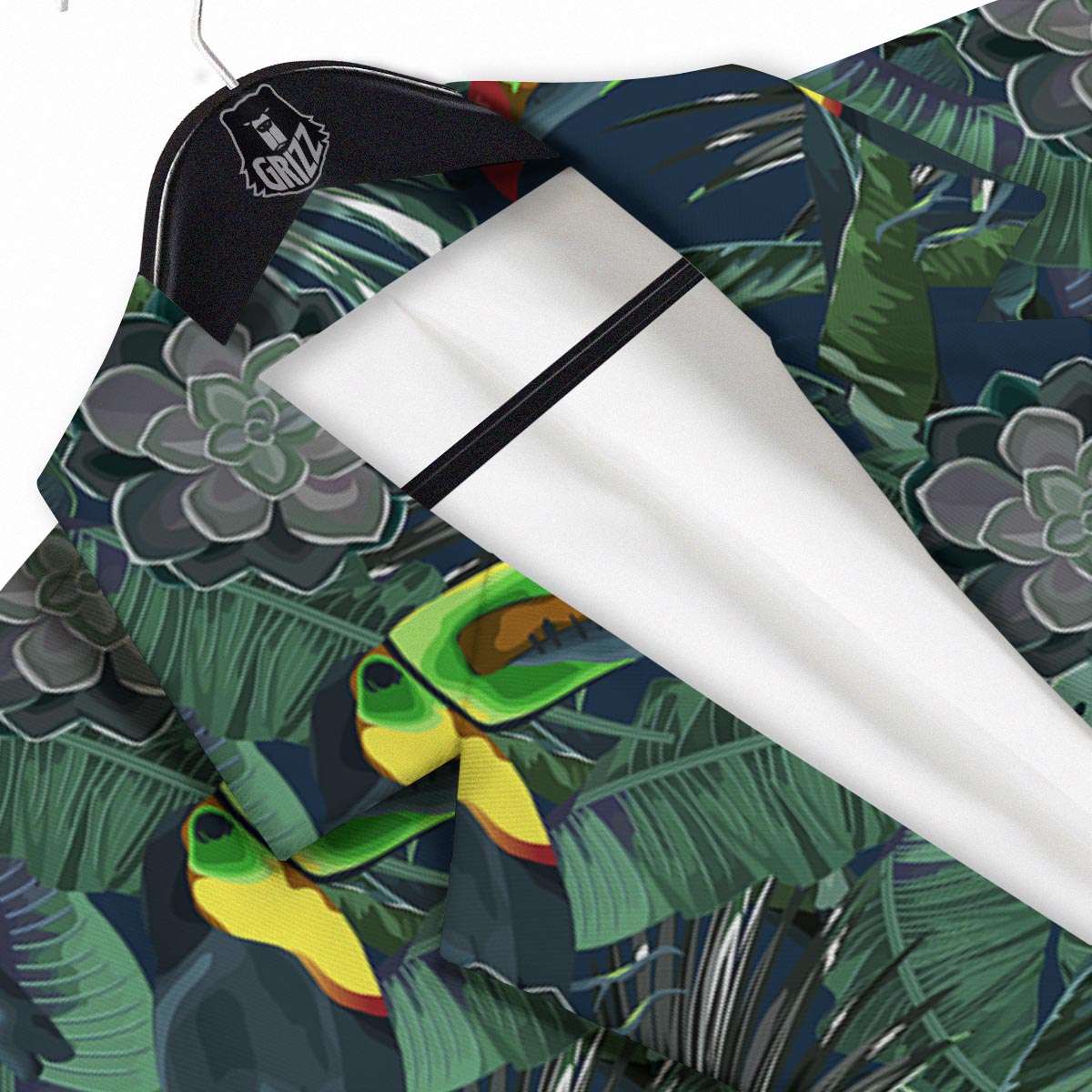 Hawaii Toucan Aloha Print Pattern Men's Sport Coat-grizzshop
