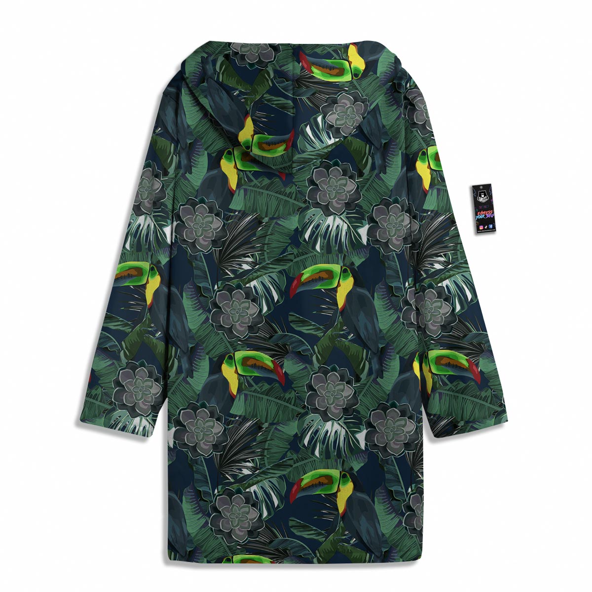 Hawaii Toucan Aloha Print Pattern Men's Windbreaker Jacket-grizzshop