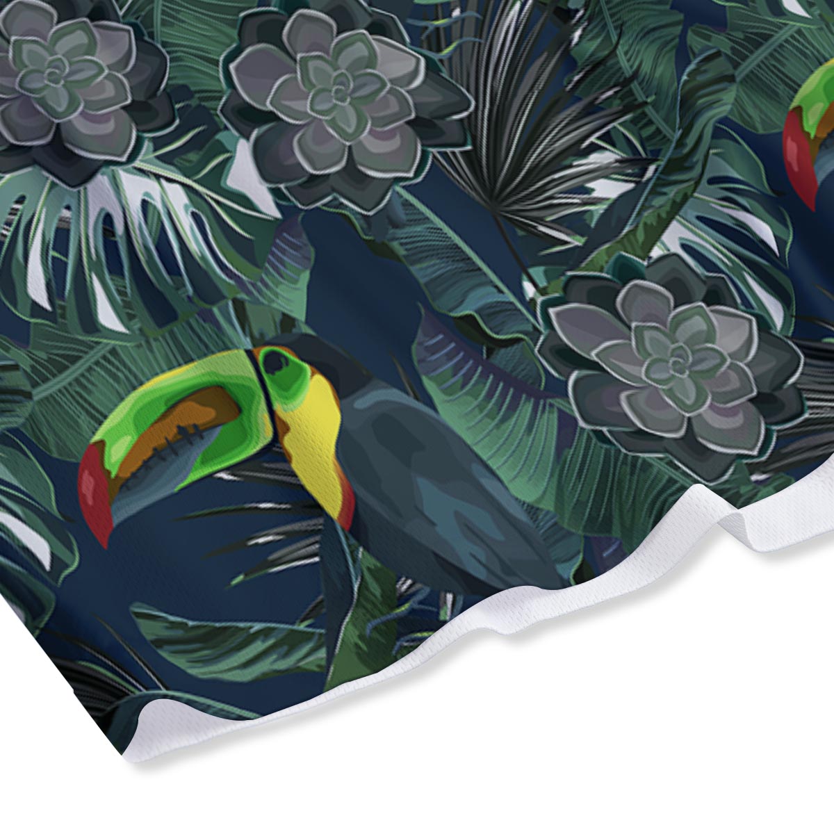 Hawaii Toucan Aloha Print Pattern Mesh Shorts