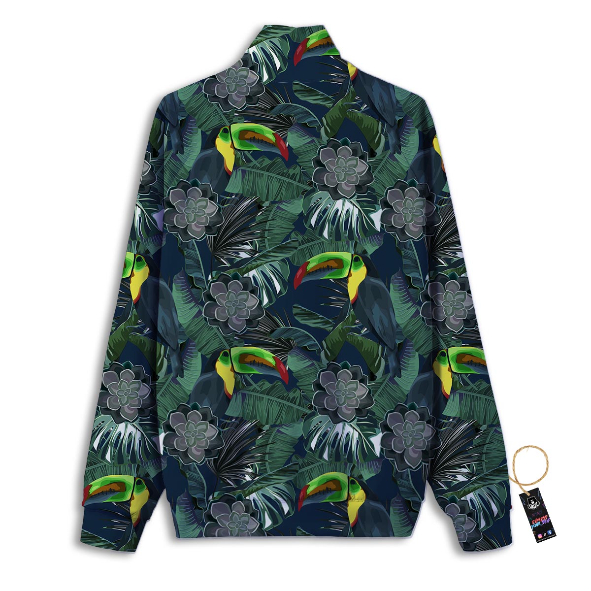 Hawaii Toucan Aloha Print Pattern Track Jacket-grizzshop