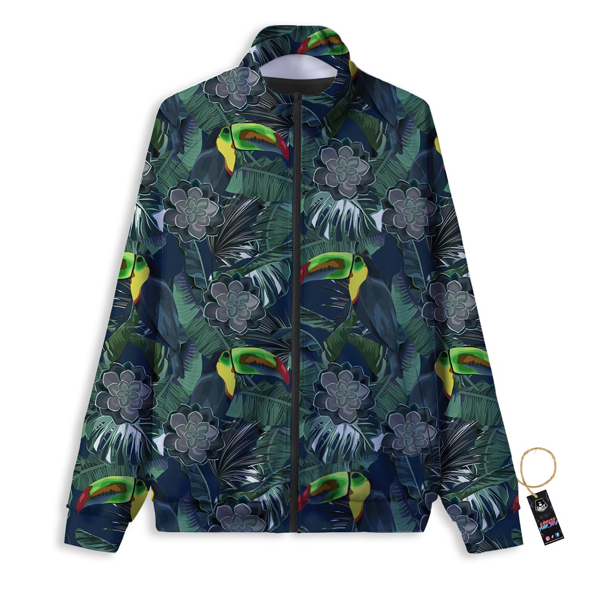 Hawaii Toucan Aloha Print Pattern Track Jacket-grizzshop