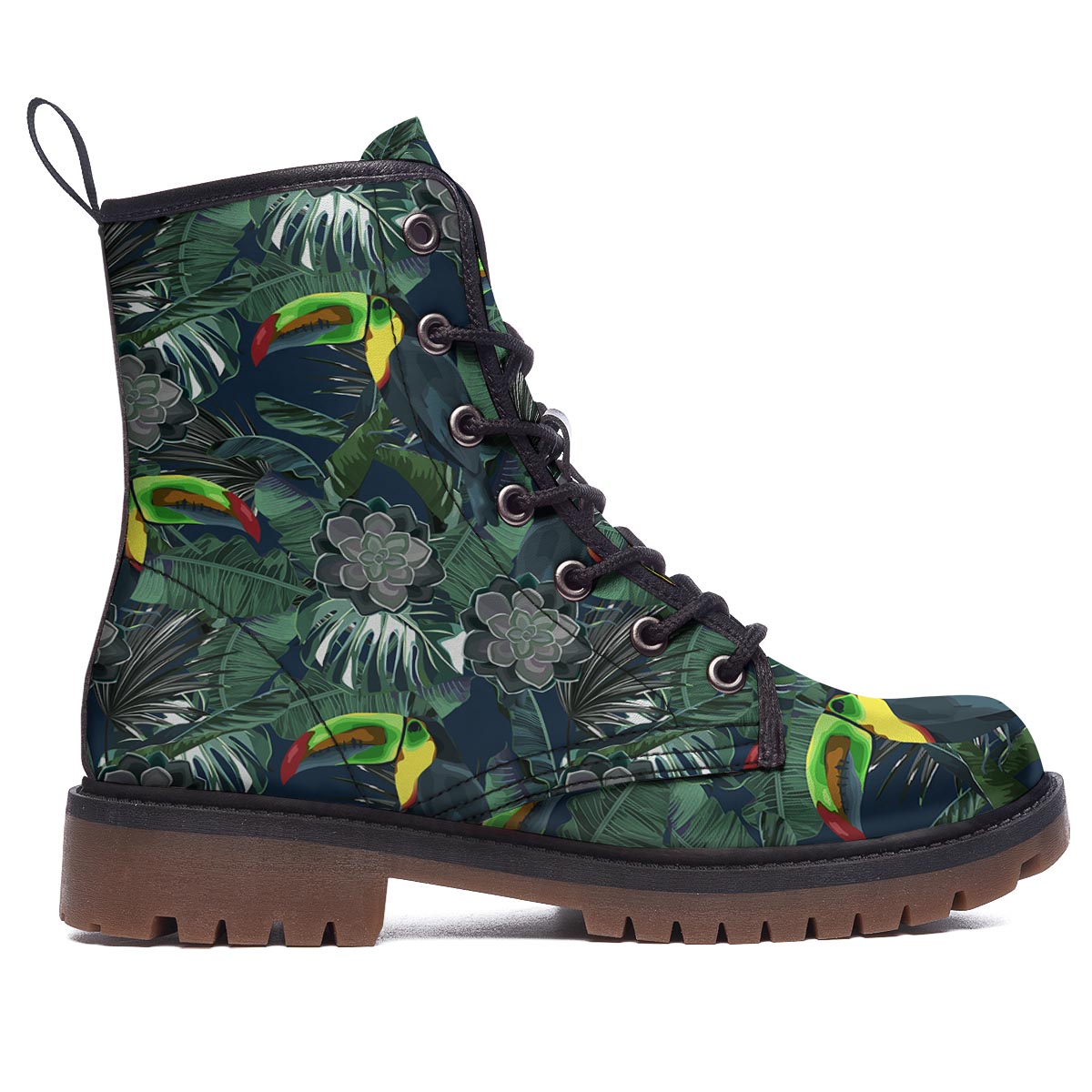 Hawaii Toucan Aloha Print Pattern Work Boots-grizzshop