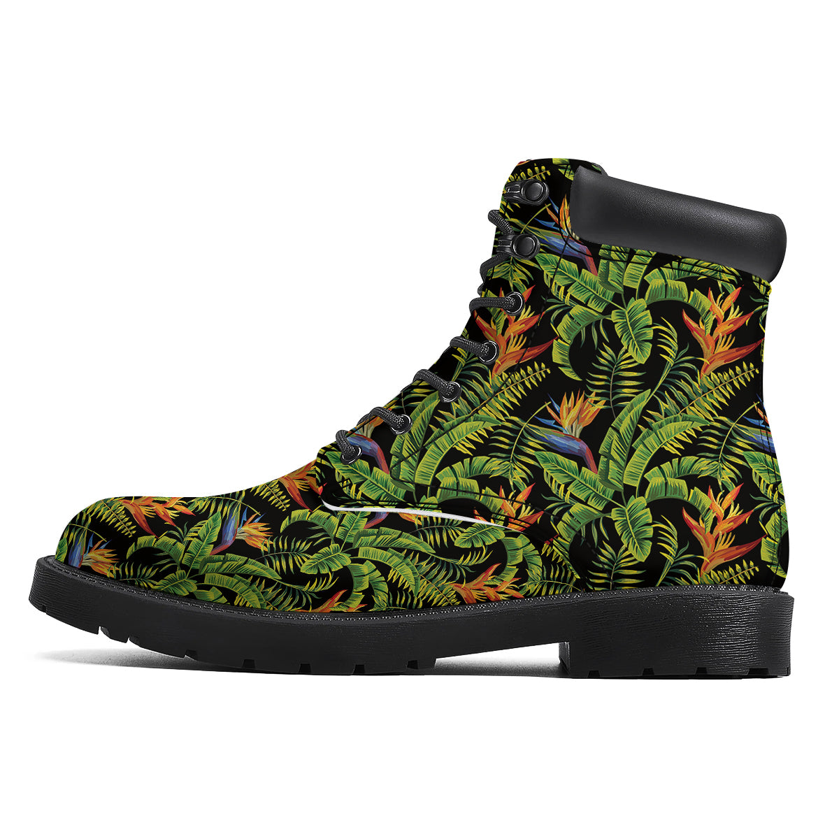 Hawaiian Banana Leaf Print Pattern Boots-grizzshop