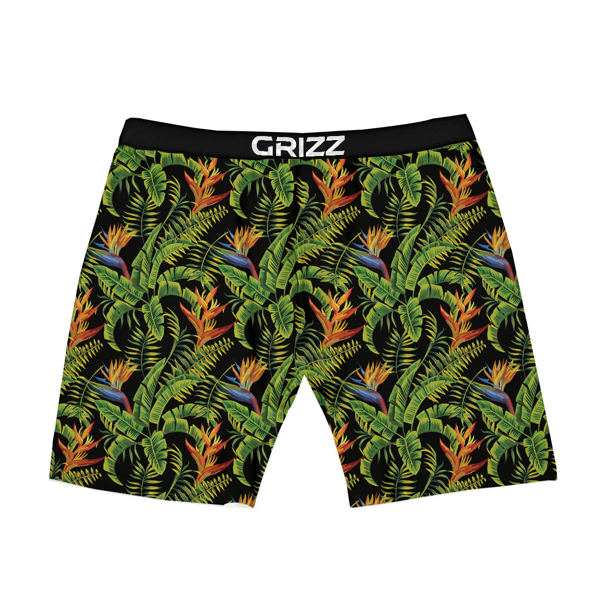 Hawaiian Banana Leaf Print Pattern Boxer Briefs-grizzshop