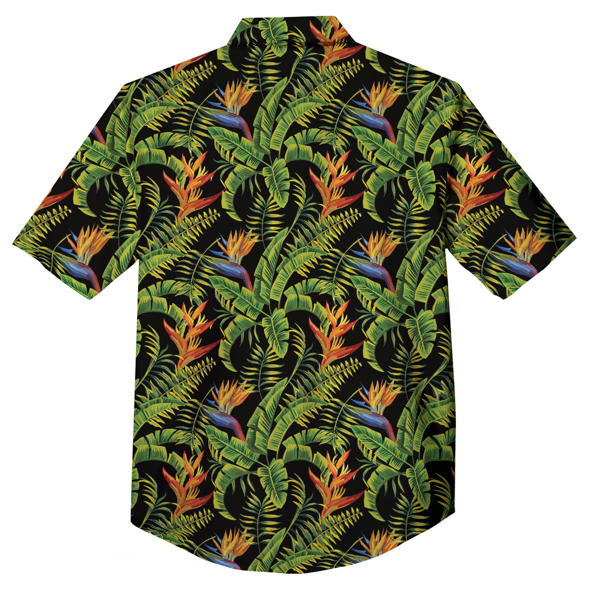 Hawaiian Banana Leaf Print Pattern Button Up Shirt-grizzshop