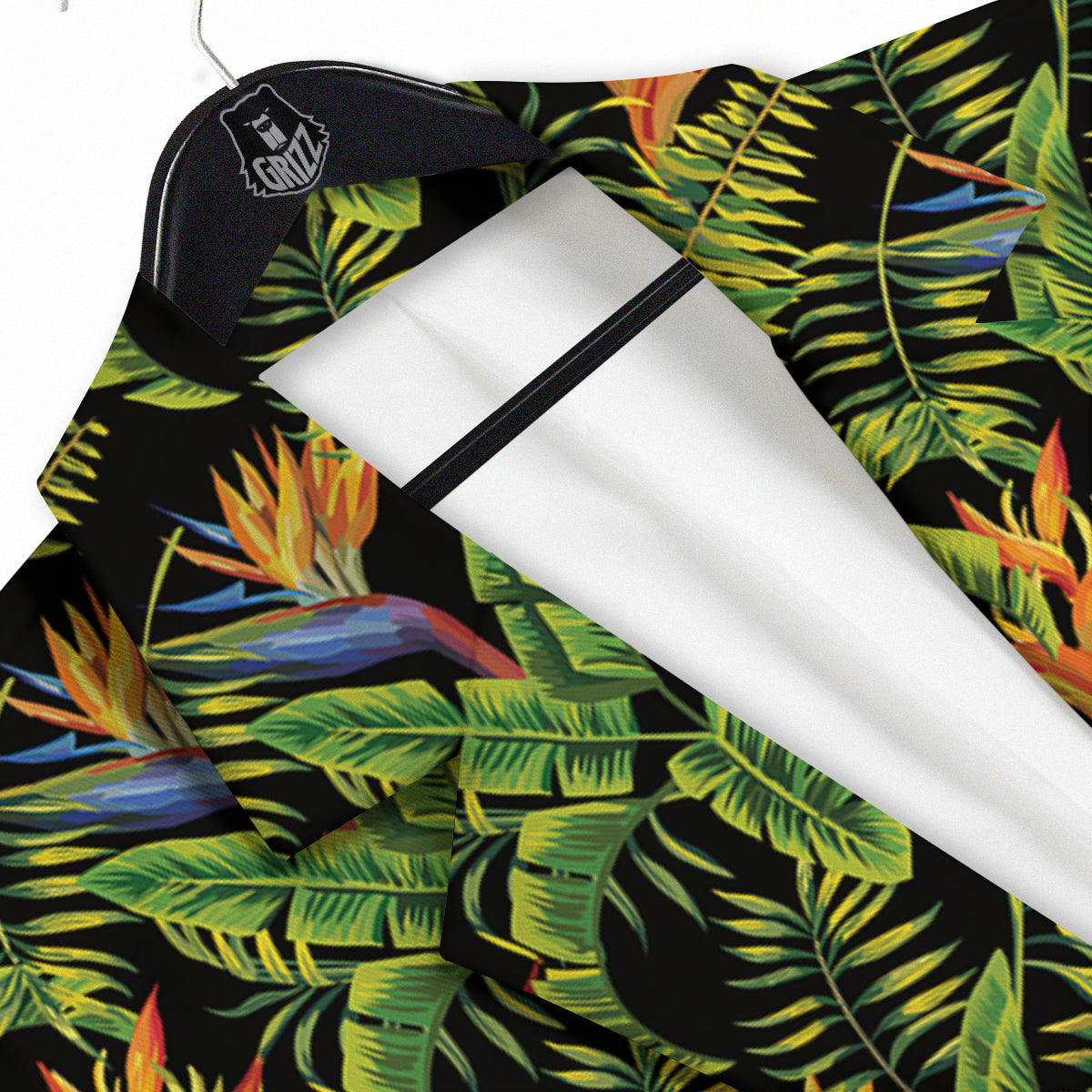 Hawaiian Banana Leaf Print Pattern Men's Sport Coat-grizzshop