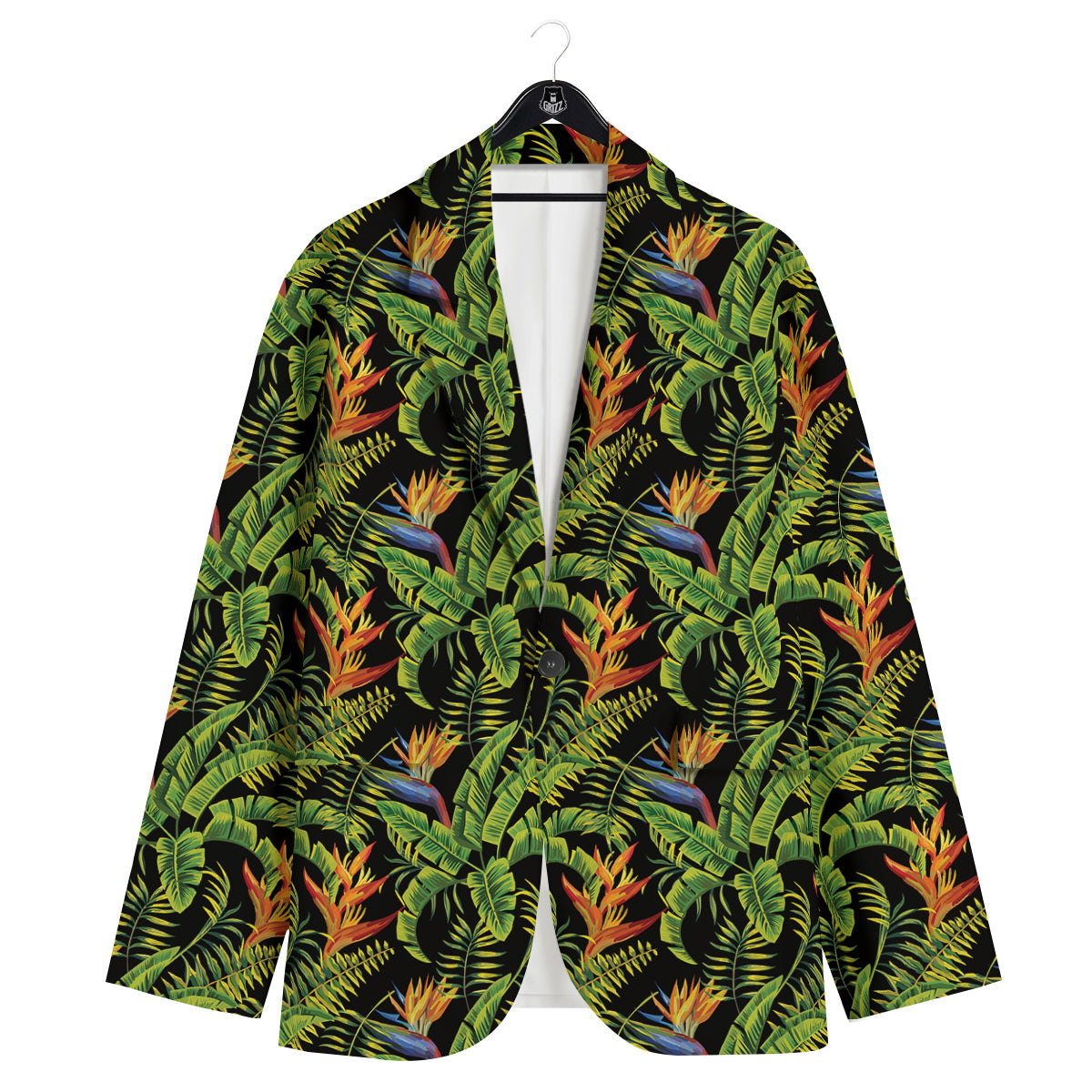 Hawaiian Banana Leaf Print Pattern Men's Sport Coat-grizzshop