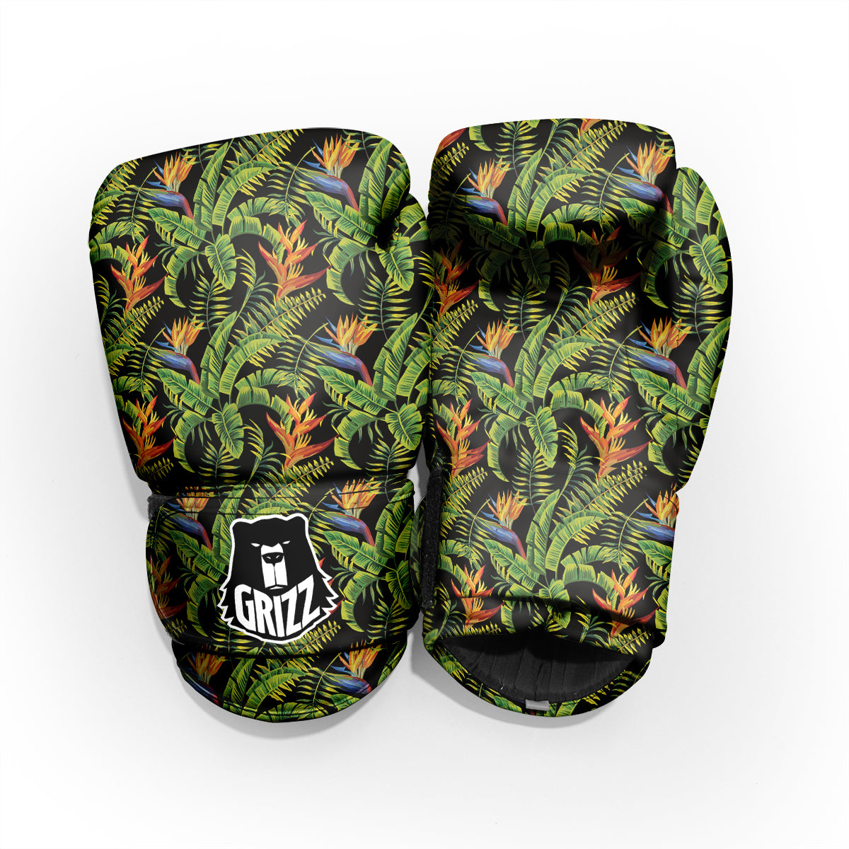 Hawaiian Banana Leaf Print Pattern Pro Boxing Glove