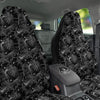 Hawaiian Black Tropical Print Pattern Car Seat Covers-grizzshop