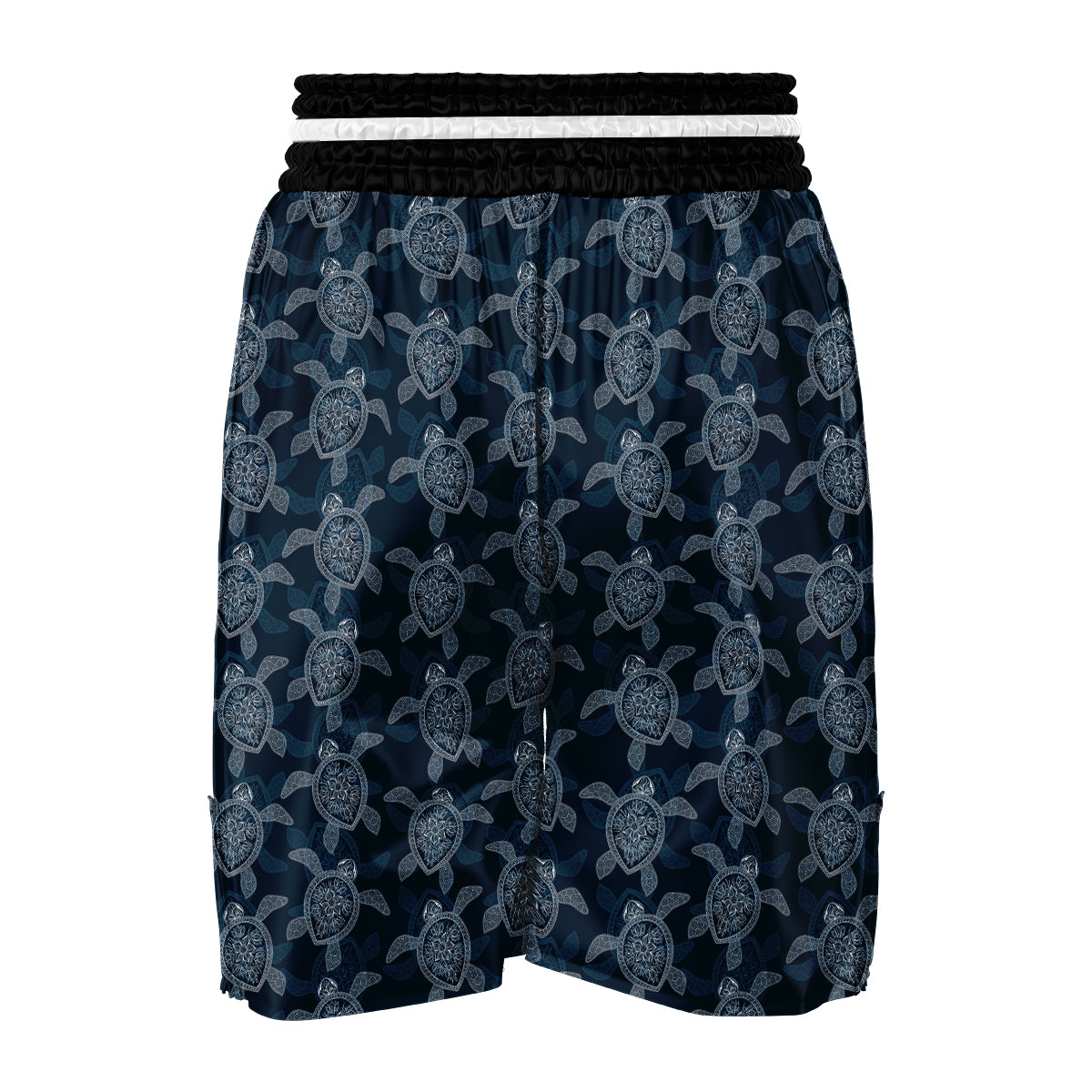 Hawaiian Blue Sea Turtle Pattern Print Boxing Shorts-grizzshop