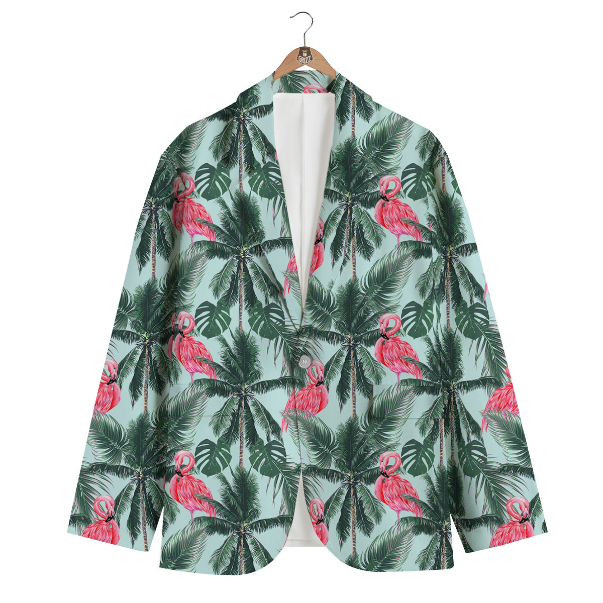 Hawaiian Flamingo Men's Blazer-grizzshop