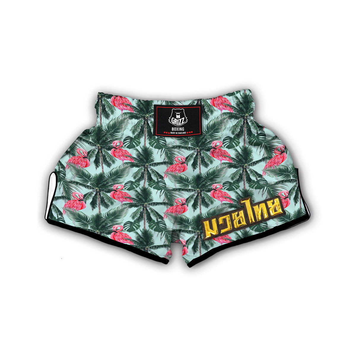 Hawaiian Flamingo Muay Thai Boxing Shorts-grizzshop