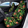 Hawaiian Flower And Tropical Leaf Print Pattern Car Seat Covers-grizzshop