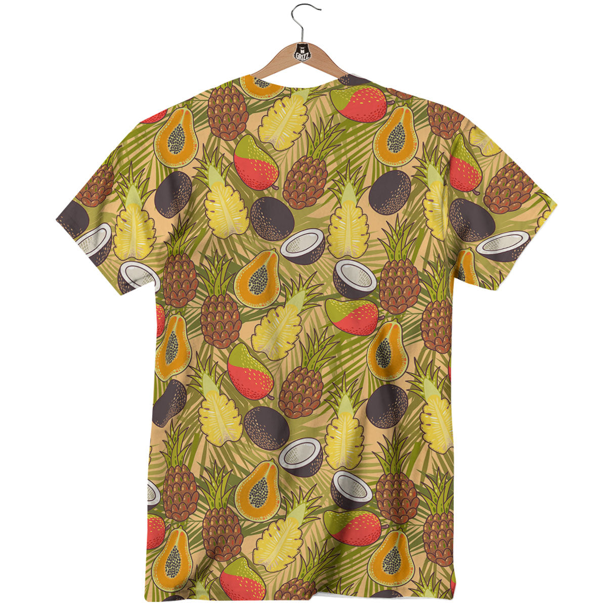 Hawaiian Fruits Tropical Print Pattern T-Shirt-grizzshop