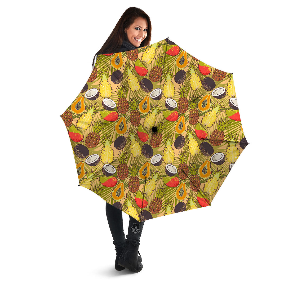 Hawaiian Fruits Tropical Print Pattern Umbrella-grizzshop