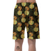 Hawaiian Golden Pineapple Edm Print Men's Shorts-grizzshop