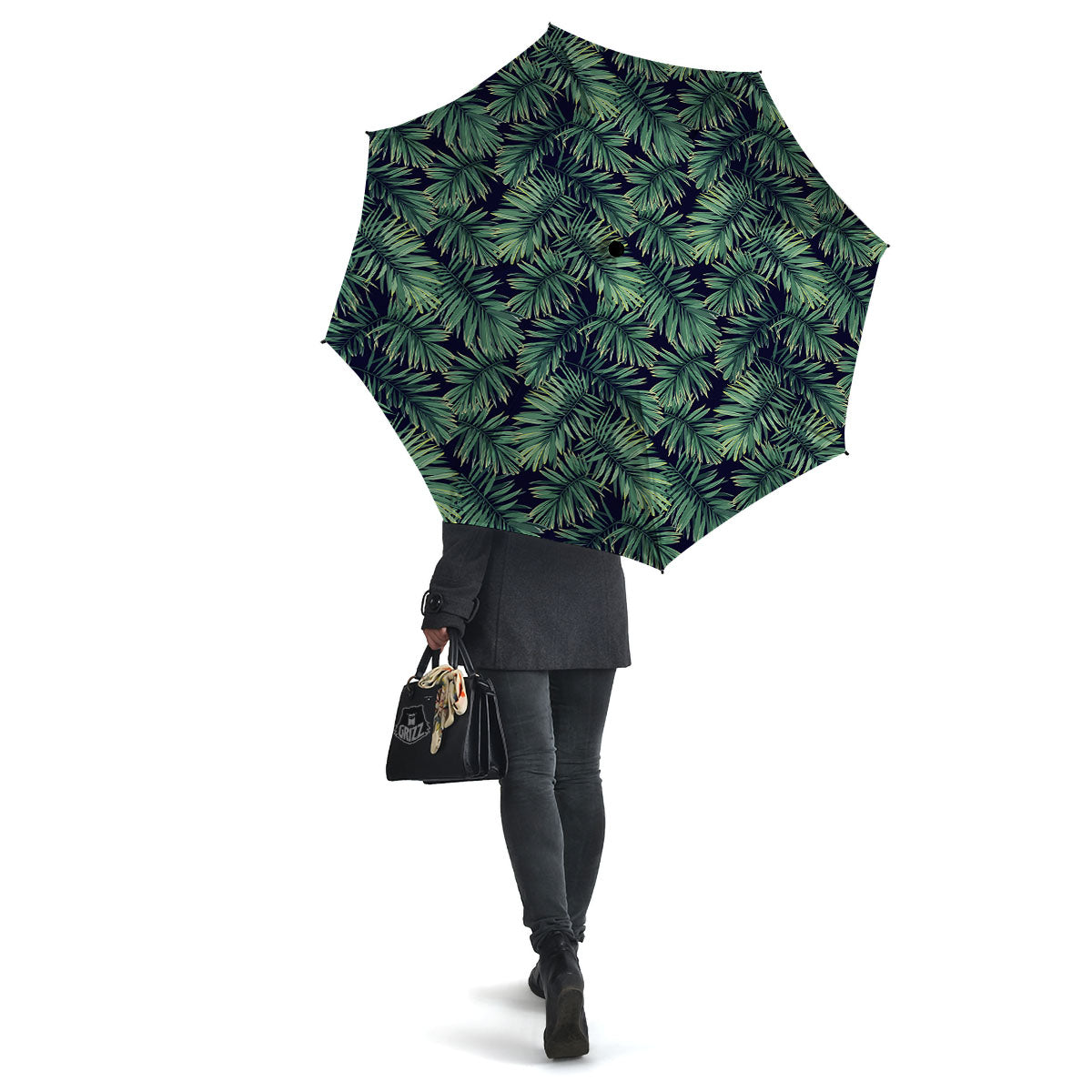 Hawaiian Leaves Tropical Print Pattern Umbrella-grizzshop