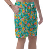 Hawaiian Pineapple Print Men's Shorts-grizzshop