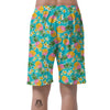 Hawaiian Pineapple Print Men's Shorts-grizzshop