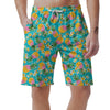 Hawaiian Pineapple Print Men's Shorts-grizzshop