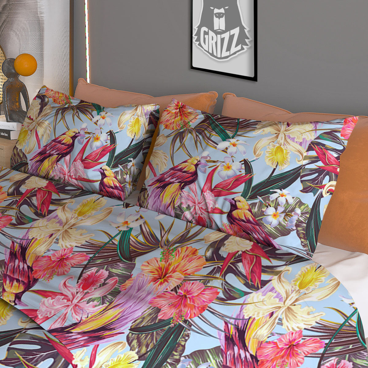 Hat Wizard Print Pattern Duvet Cover Bedding Set