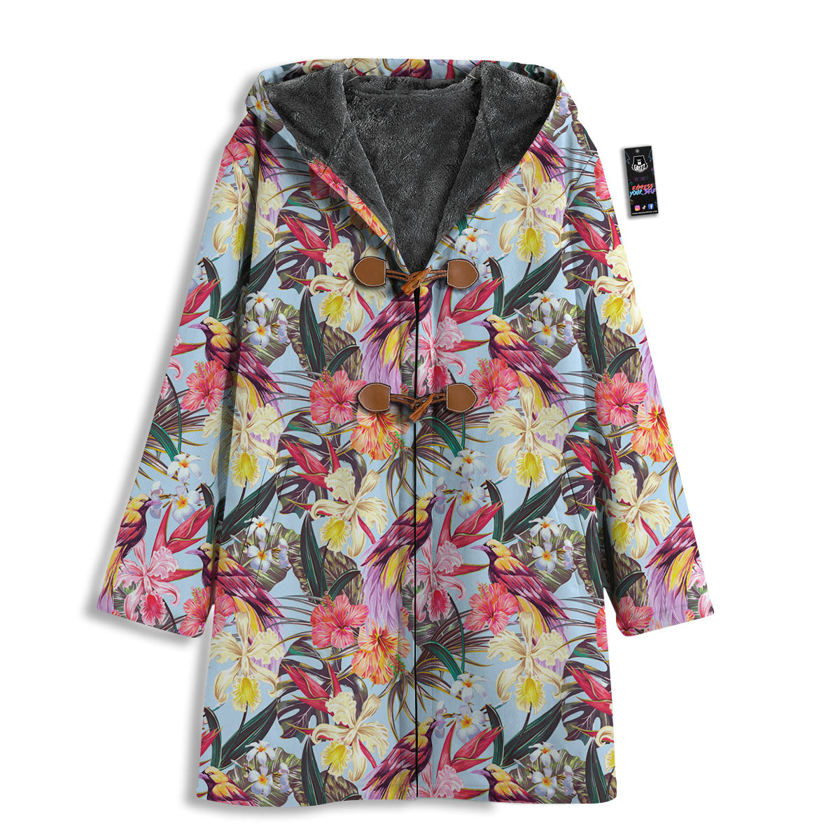 Hawaiian Pink Hibiscus Print Pattern Men's Windbreaker Jacket-grizzshop