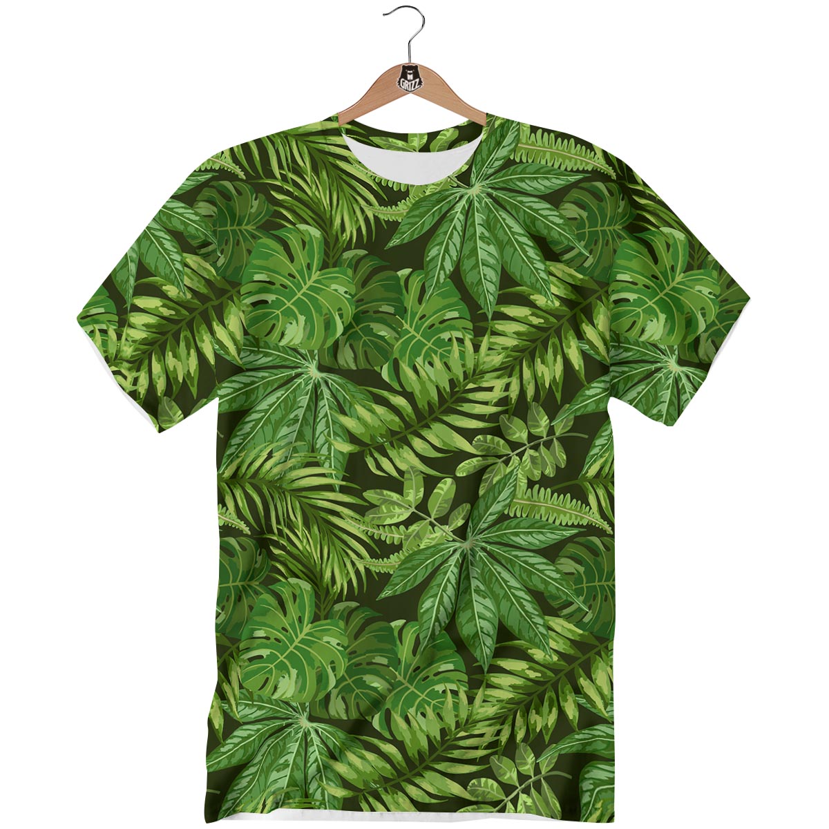 Hawaiian Summer Leaves Print Pattern T-Shirt-grizzshop