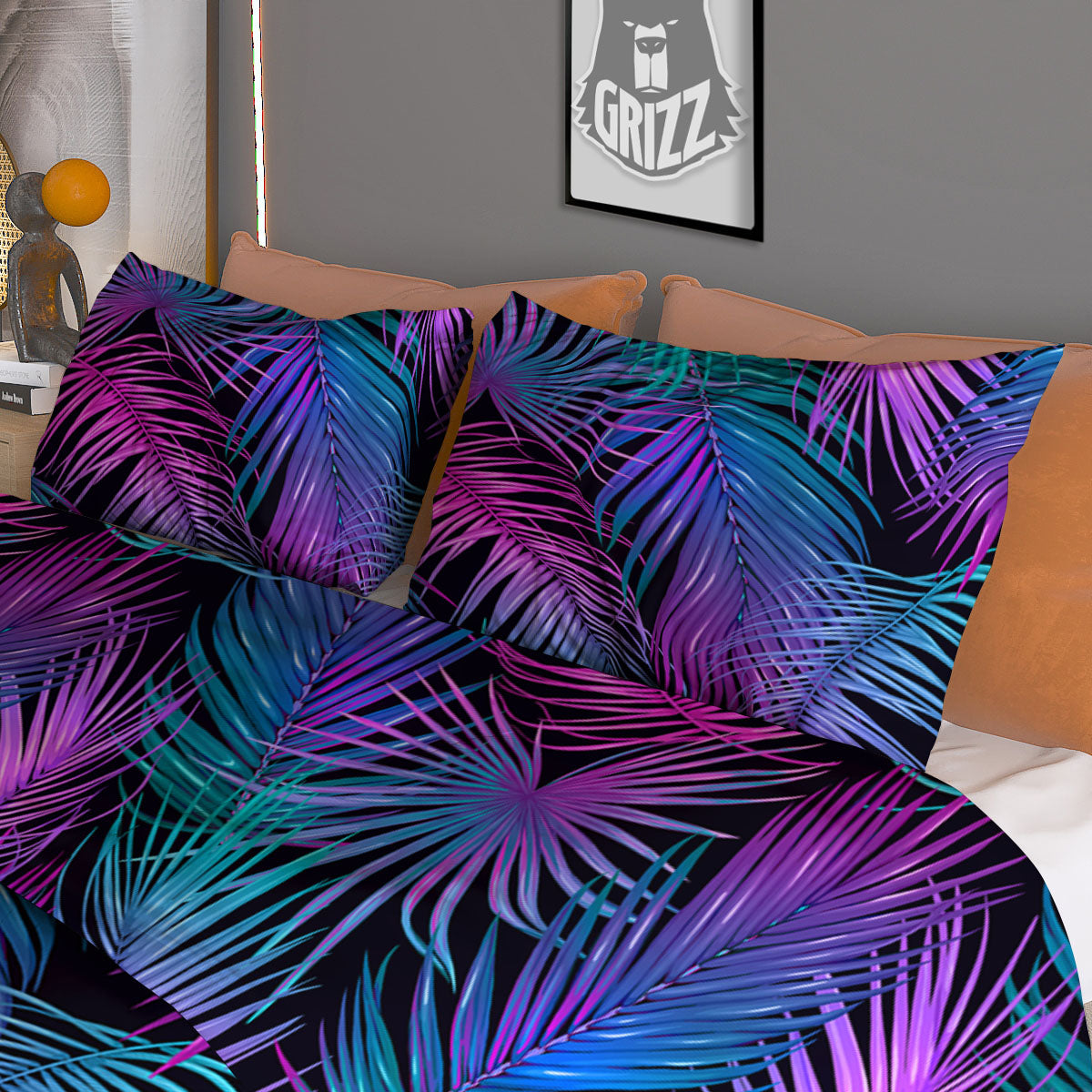 Hawaii Flowers Tropical Print Pattern Duvet Cover Bedding Set
