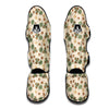 Hazelnuts And Leaf Print Pattern Muay Thai Shin Guards-grizzshop