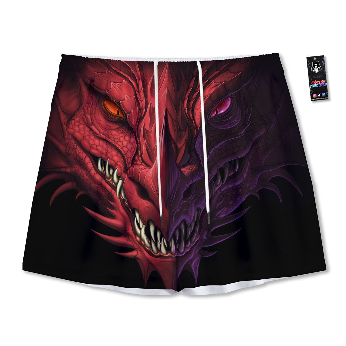 Jaguar Galaxy Print Mesh Shorts