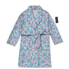 Heart And Flower Valentine's Day Print Pattern Bathrobe-grizzshop