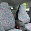 Heart And Flower Valentine's Day Print Pattern Car Seat Covers-grizzshop