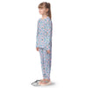 Heart And Flower Valentine's Day Print Pattern Kid's Pajamas-grizzshop