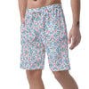 Heart And Flower Valentine's Day Print Pattern Men's Shorts-grizzshop