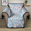 Heart And Flower Valentine's Day Print Pattern Recliner Protector-grizzshop