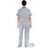 Heart And Flower Valentine's Day Print Pattern Women's Pajamas Set-grizzshop