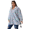 Heart And Flower Valentine's Day Print Pattern Women's Sherpa Jacket-grizzshop