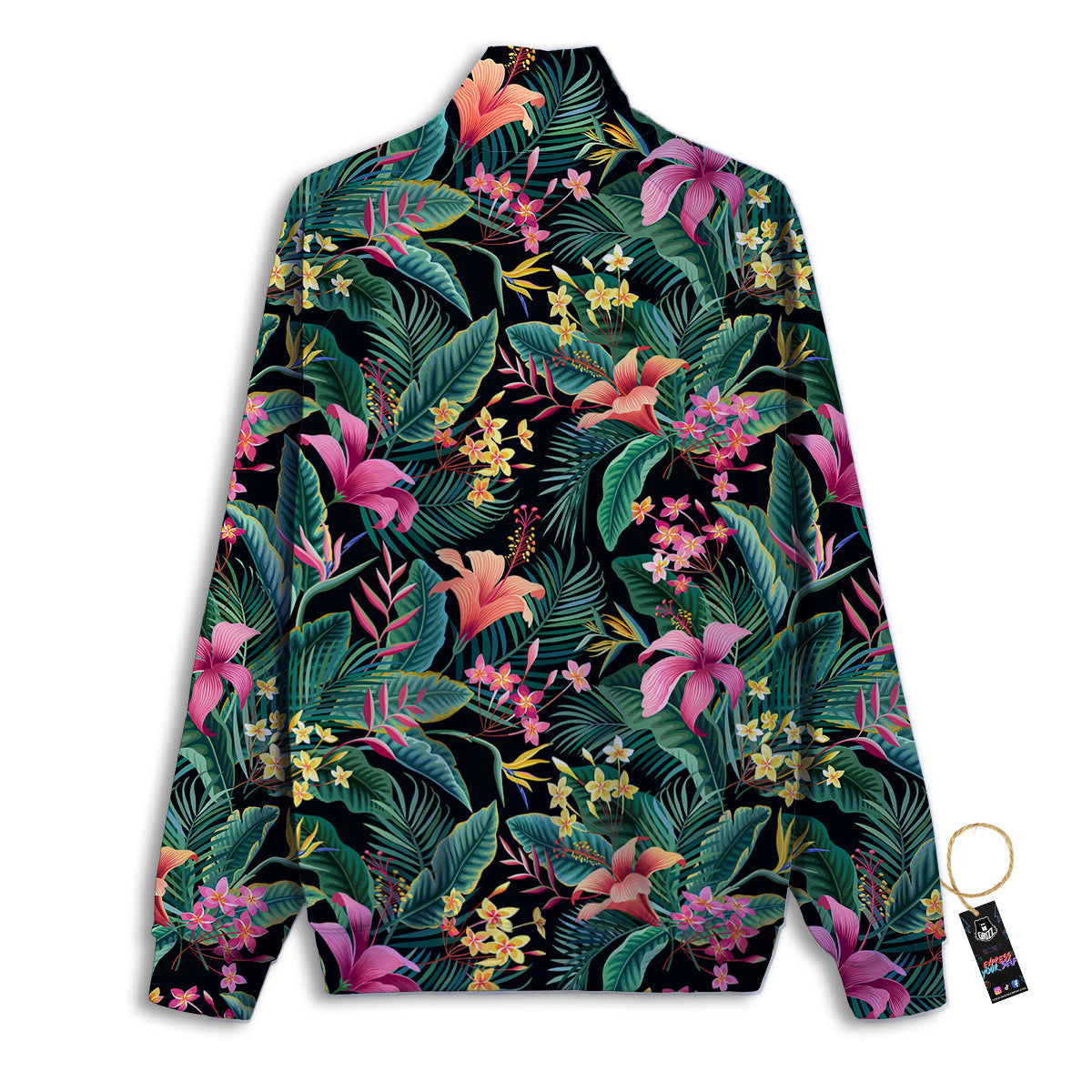 Heart Black And Red Print Pattern Track Jacket-grizzshop